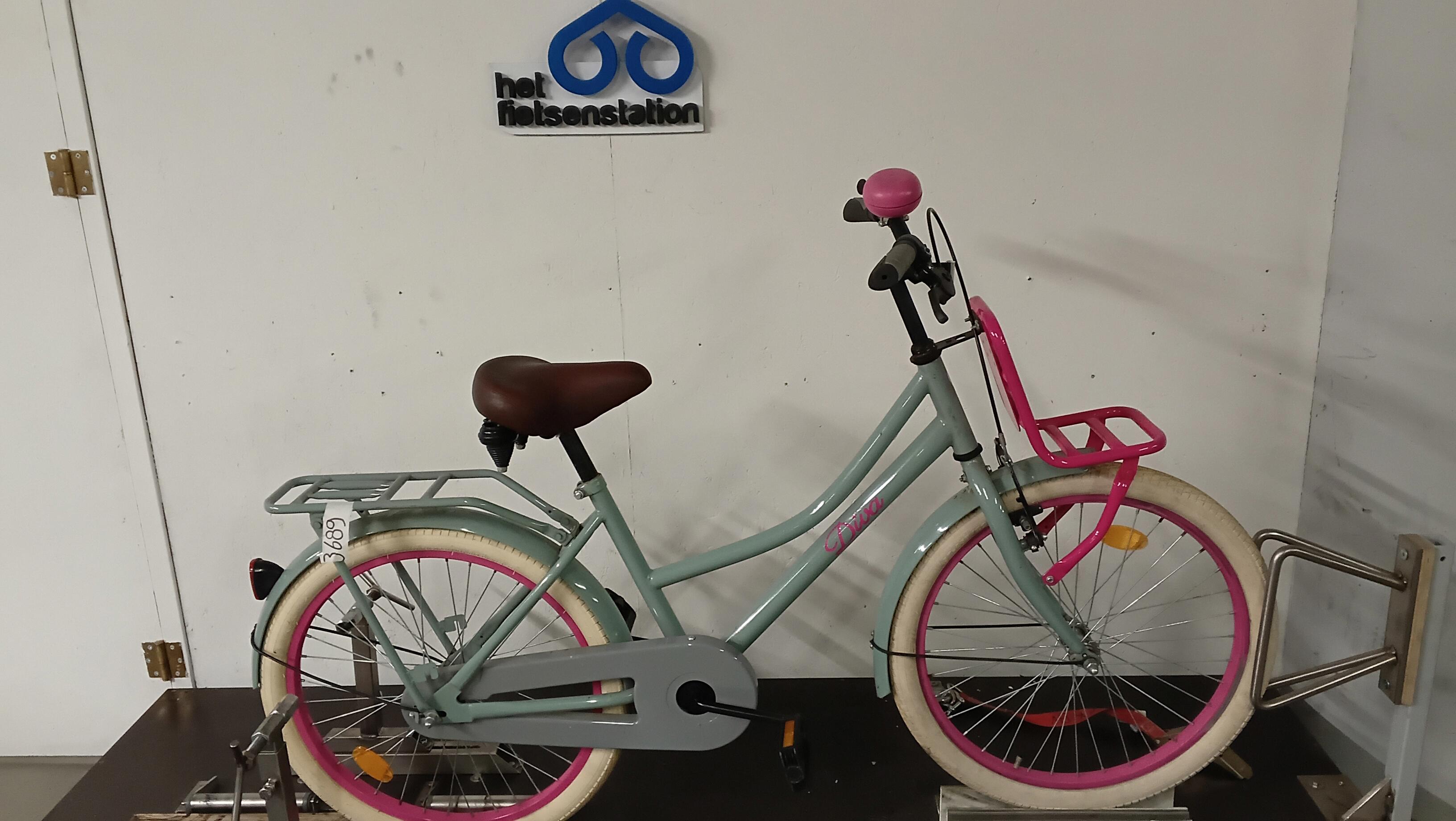 Fiets nr. 3689 Spirit Diva Meisjesfiets kleur Grijs