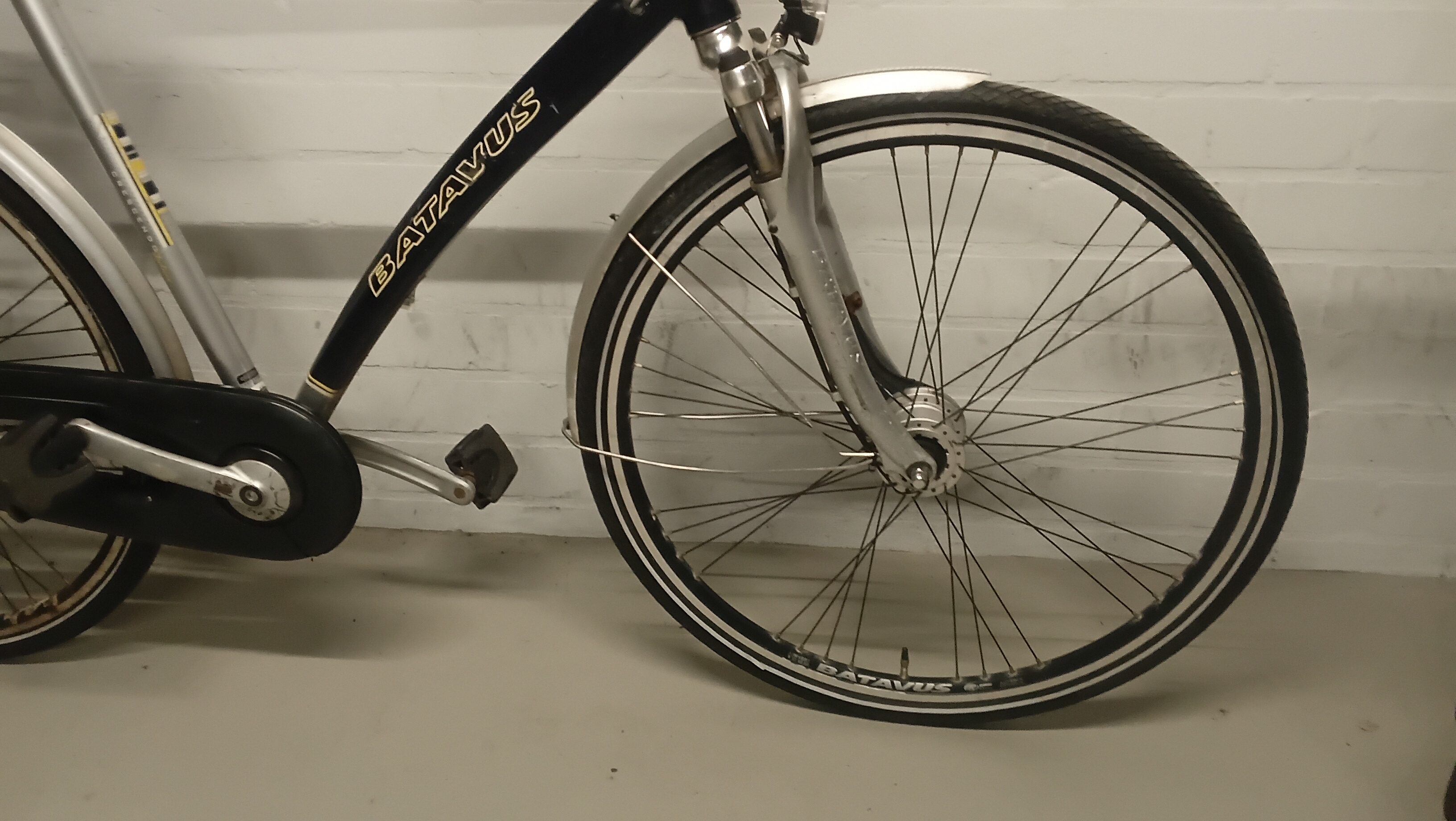 Fiets nr. 3184 Batavus Crecendo Deluxe Herenfiets kleur Grijs
