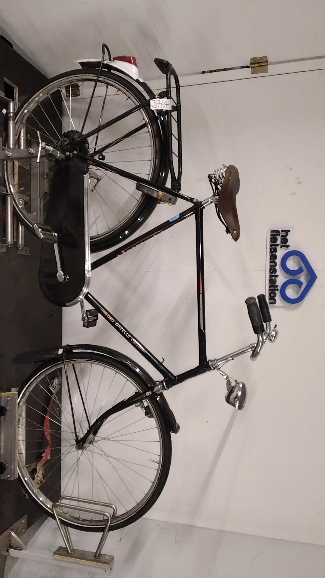 Fiets nr. 3764 Gazelle Populair Herenfiets 61 cm kleur Zwart