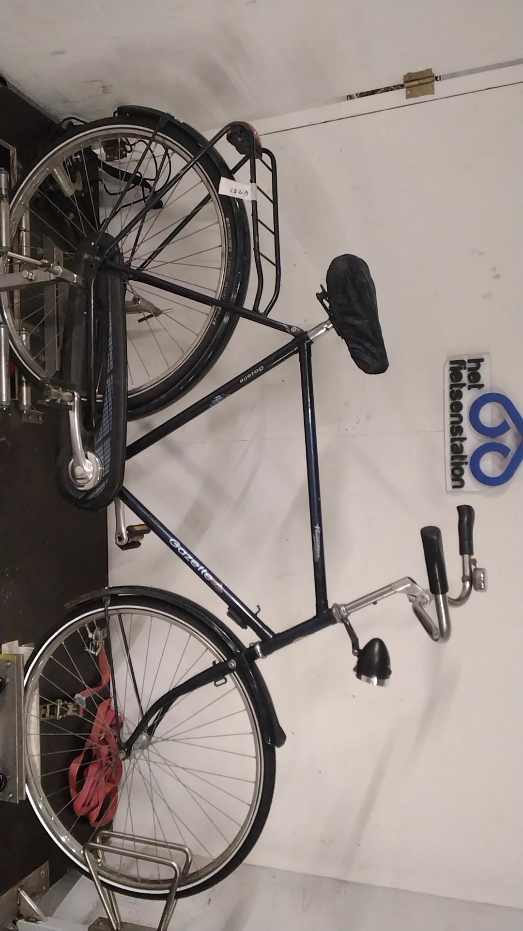 Fiets nr. 4221 Gazelle Primeur Herenfiets kleur Blauw