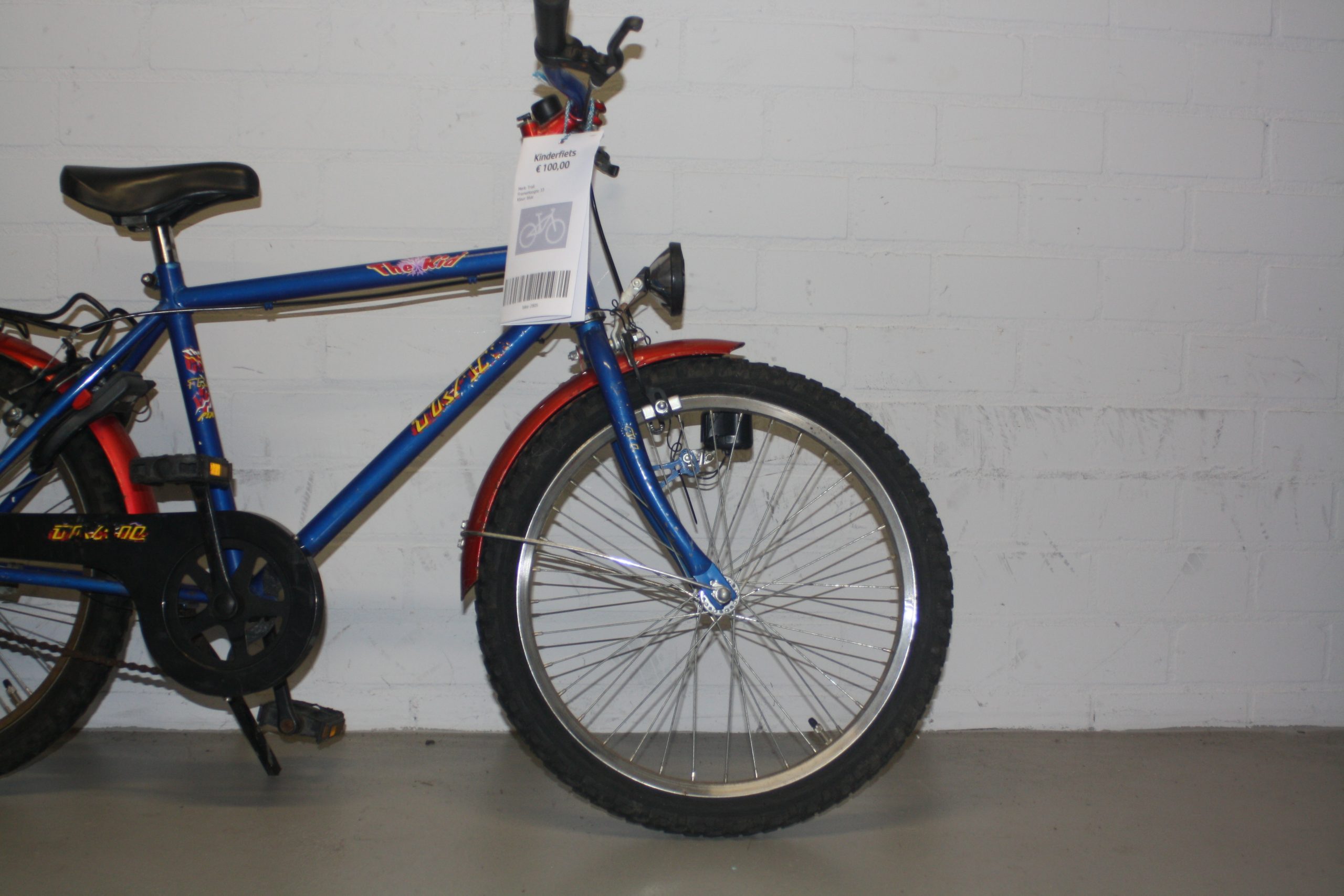 Fiets nr. 2805 Trail the kid Kinderfiets kleur Blauw
