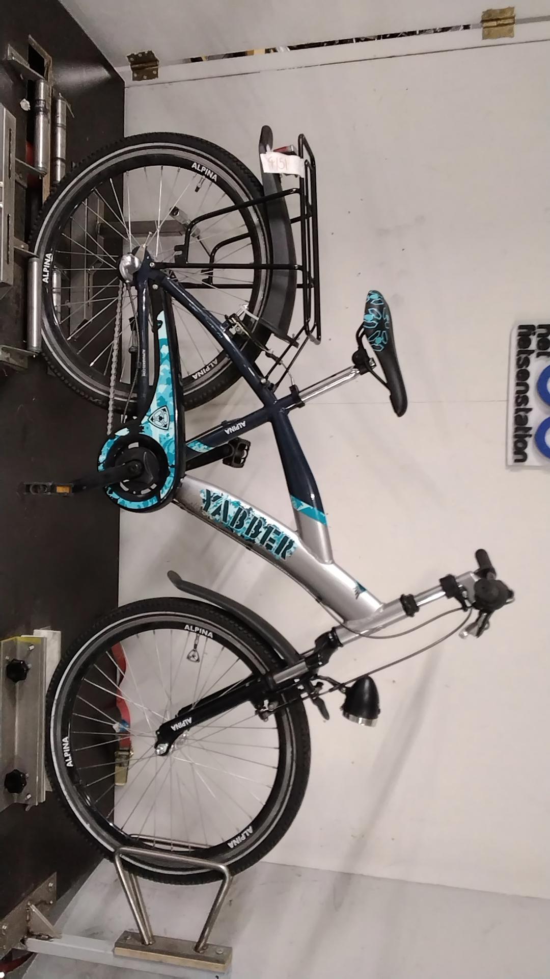 Fiets nr. 4151 Alpina Yabber Jongensfiets kleur Grijs